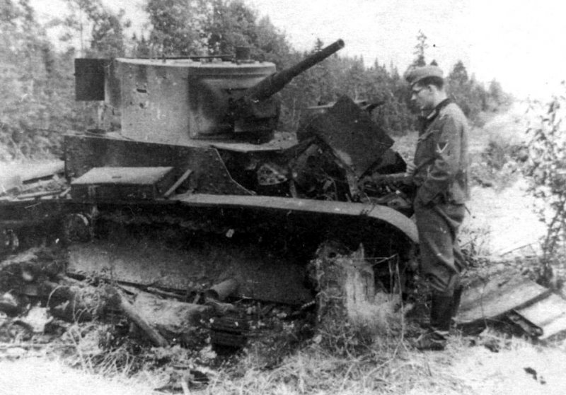 Т-26 В бою 1941