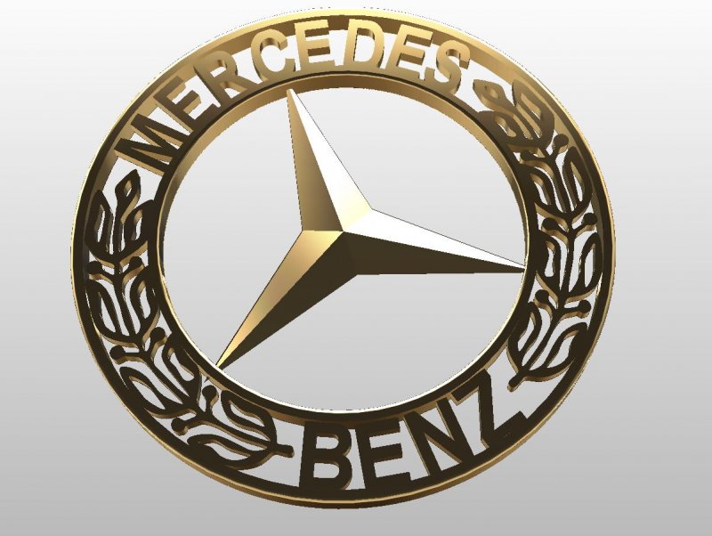 Золотой знак Мерседес