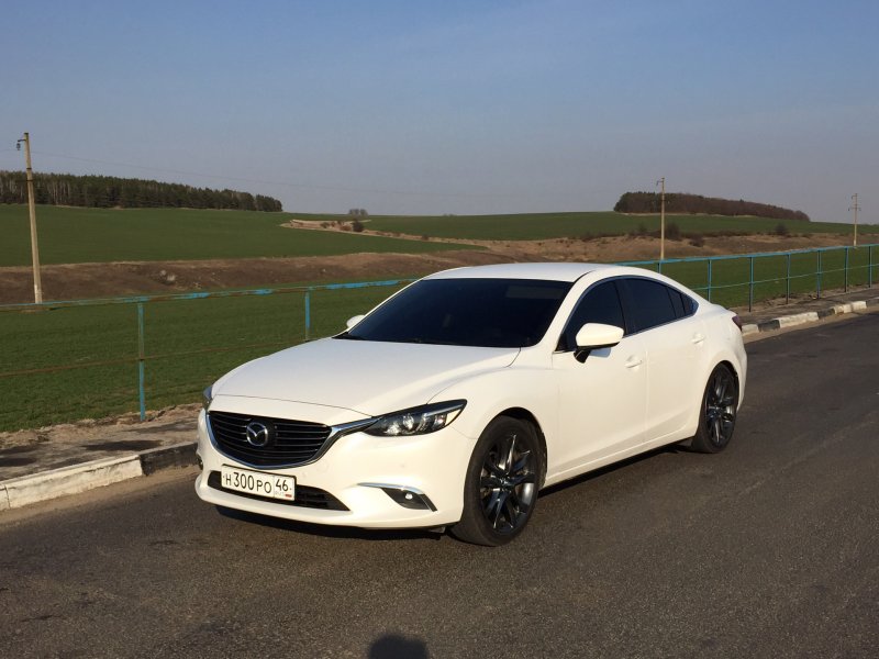 Mazda 6 2017 белая тонированная