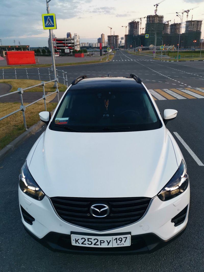 Мазда cx5 белая с черной крышей