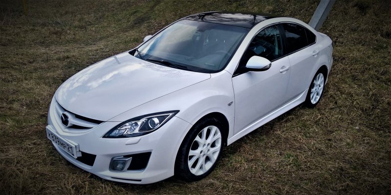 Mazda 6 GH черная крыша