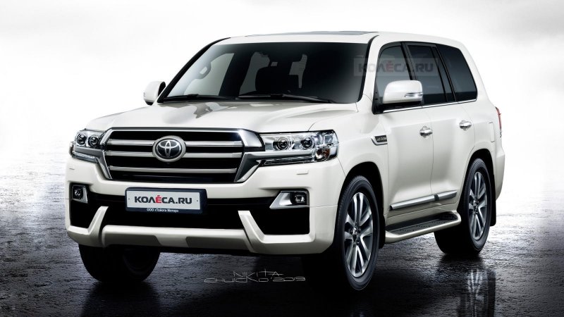 Toyota Land Cruiser 200 черный