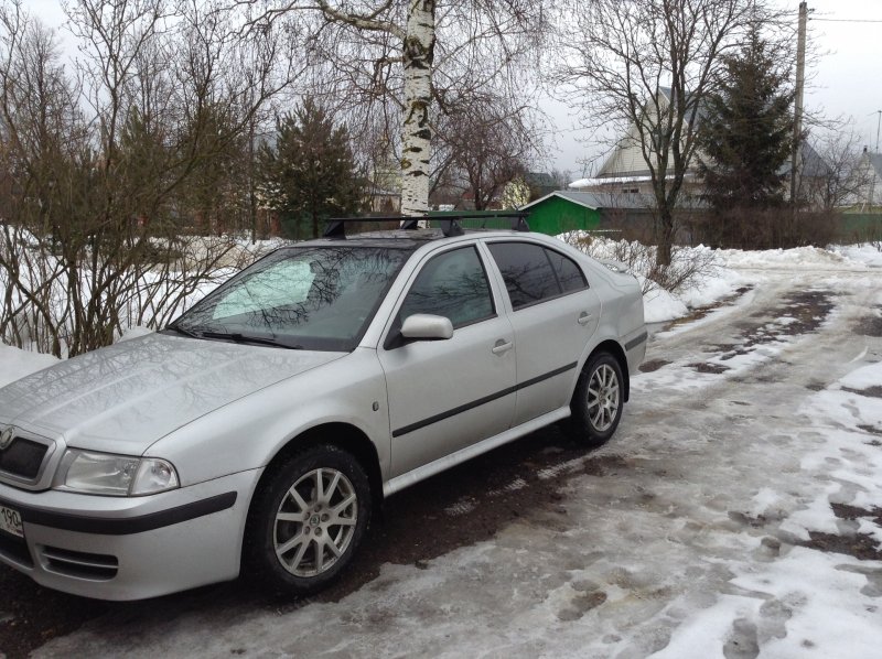 Skoda Octavia a7 черная крыша