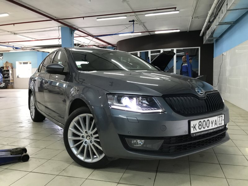 Skoda Karoq защита металл бампер