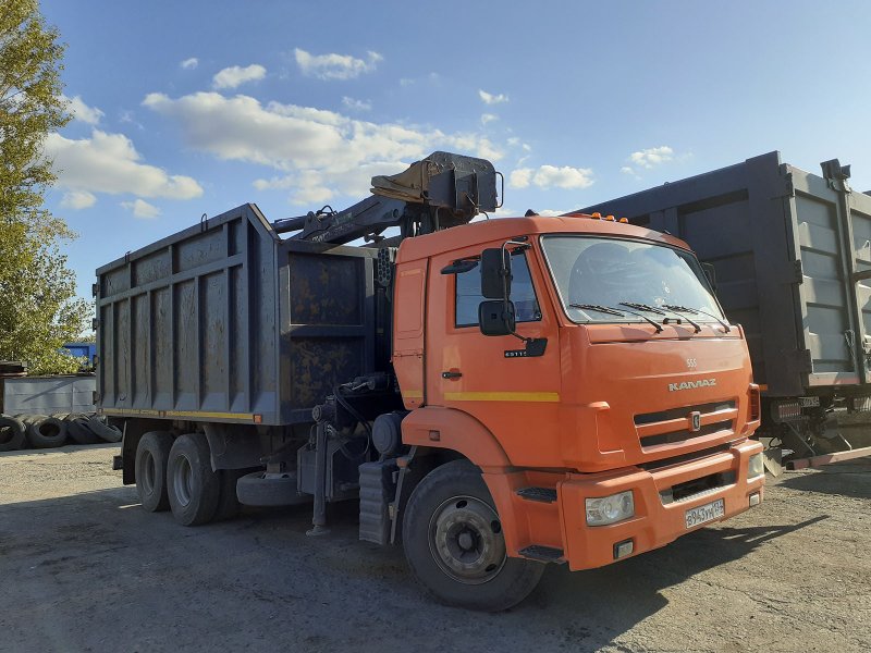 КАМАЗ 65115 С манипулятором ОМТЛ-97