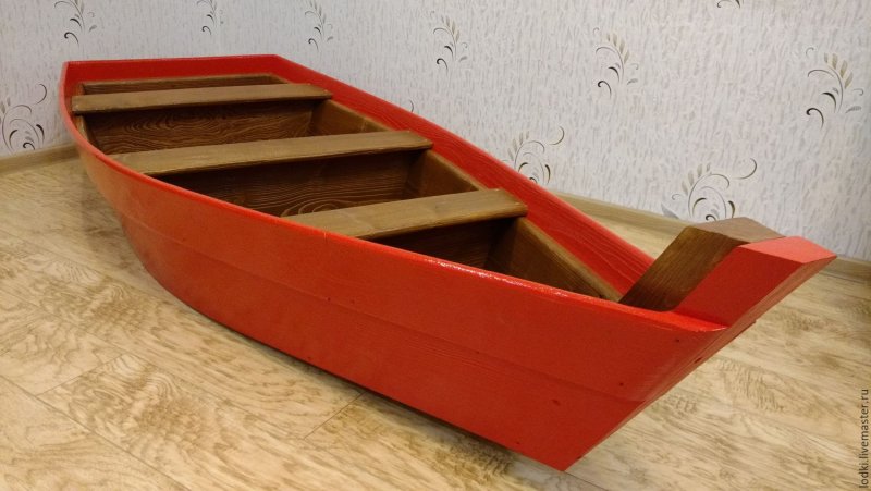 Лотка деревчнная декор