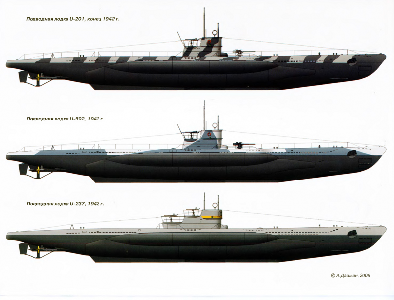 U-Boat подлодки типа 9с