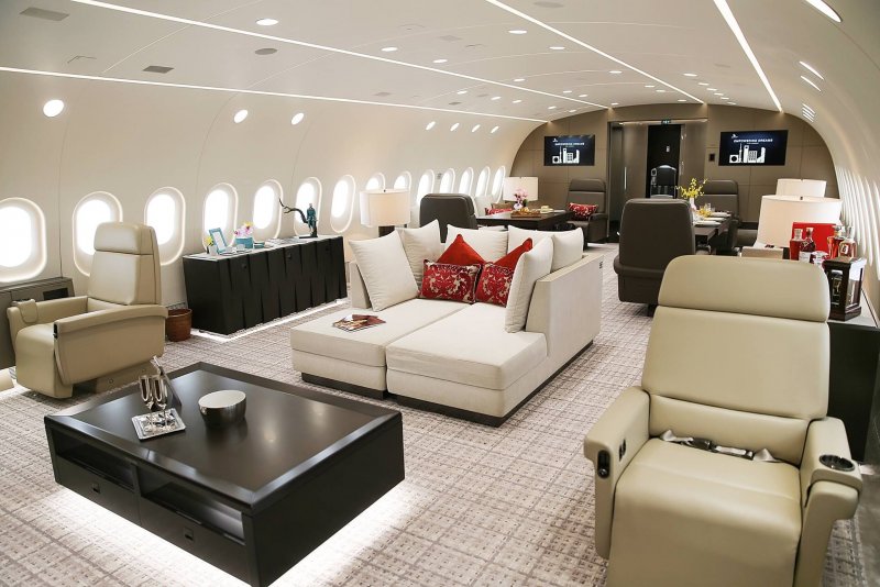 Dassault Falcon 900 салон