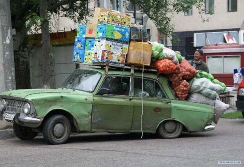 Перегруженная машина