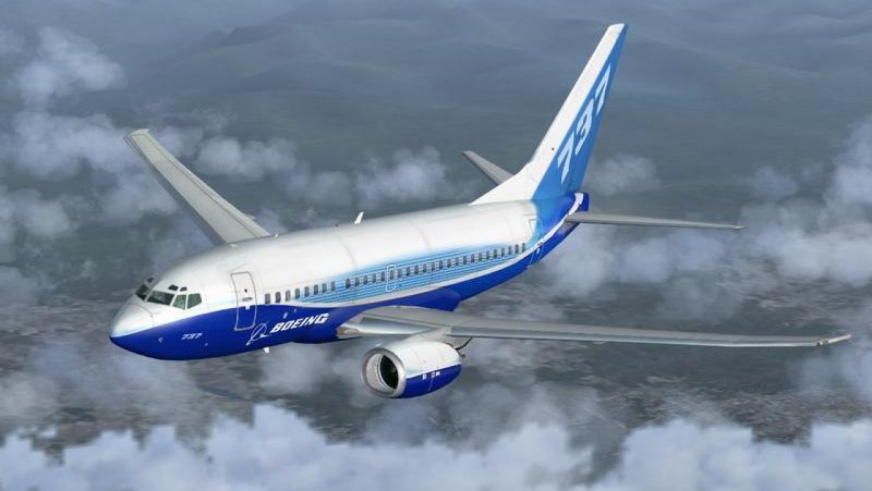 Боинг 737 внутри салона