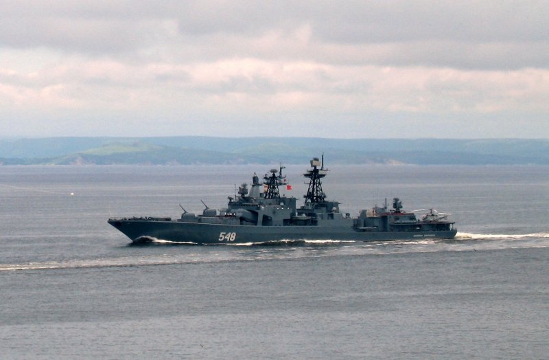 Корабль Адмирал Пантелеев и ВМС США