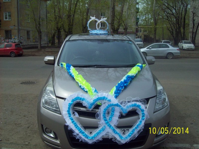 Свадебные украшения на авто