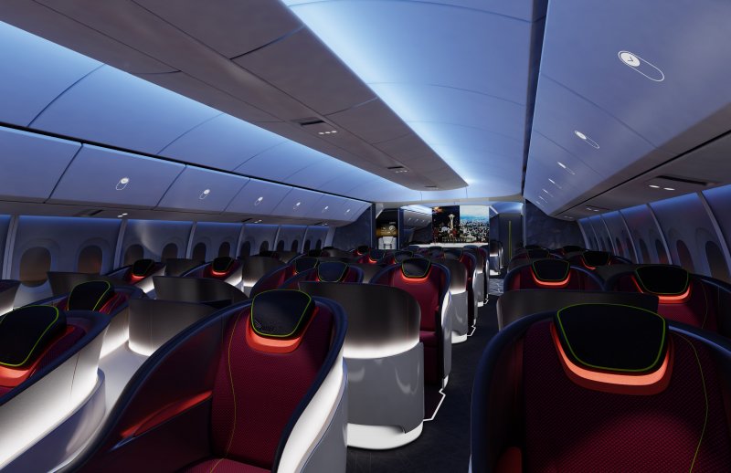 Боинг 777 9x салон