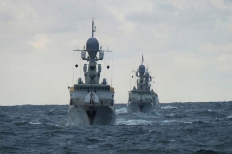 Военная база в Каспийском море