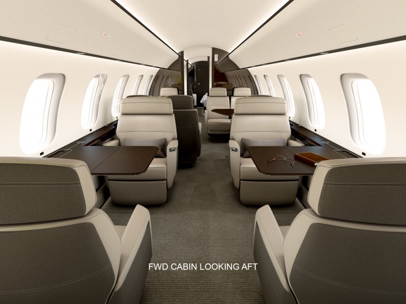 Bombardier Global 7500 салон