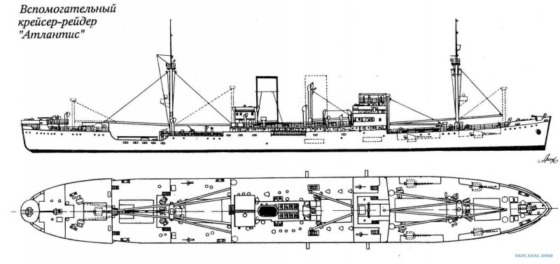 Вспомогательный крейсер Лена 1904 чертежи