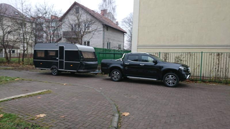 Mercedes x class с прицепом