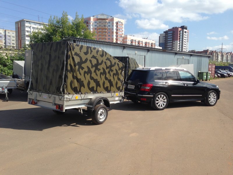 Мерседес GLK С прицепом