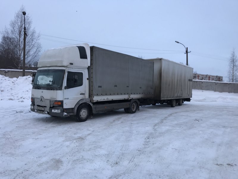 Мерседес Атего 815 с прицепом