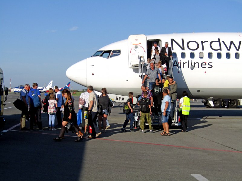 Nordwind Airlines in SVO регистрационный номер самолета