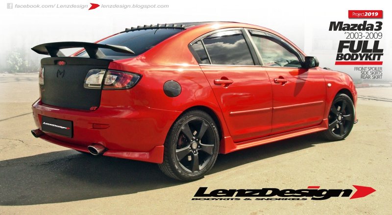 Сплиттер Mazda 3 BK body Kit