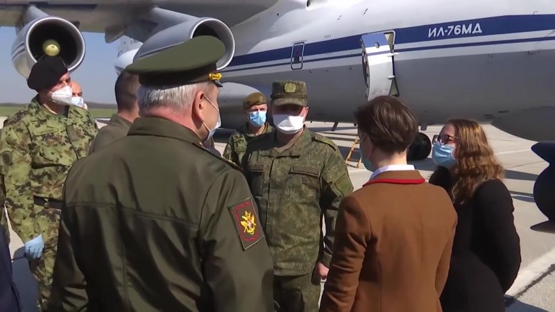 Российские военные в Сербии