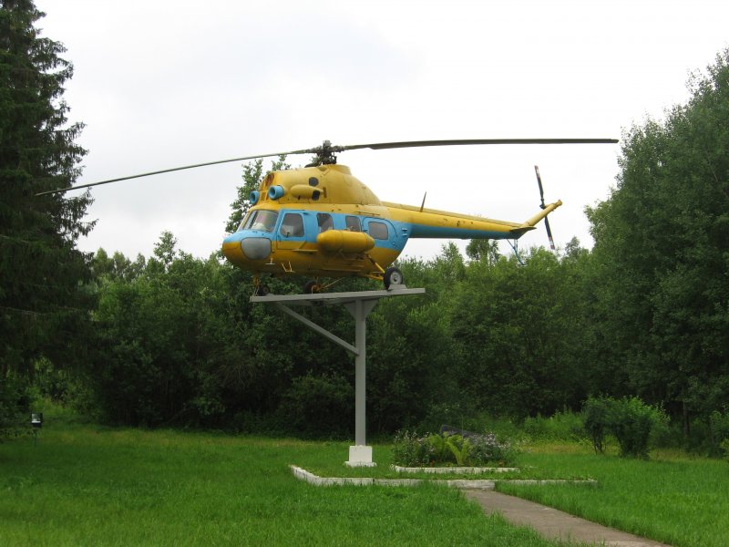 Памятник вертолёт ми2 Новосибирск