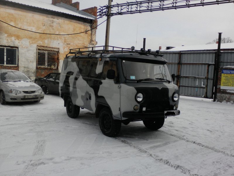УАЗ Буханка камуфляж крыша