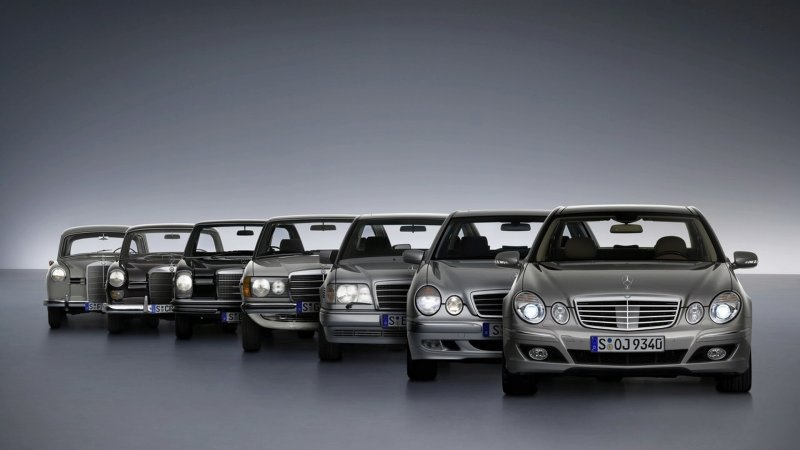 Эволюция Mercedes Benz е class