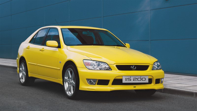 Lexus is200 Yellow