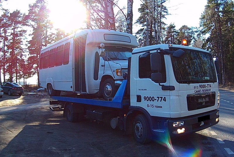 Эвакуатор для автобуса