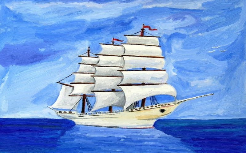 Корабль рисунок карандашом