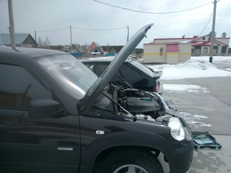 Подкапотка Нива 2123