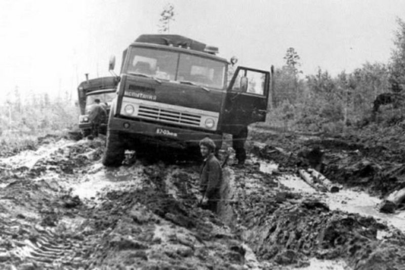 КАМАЗ 4310 на бездорожье