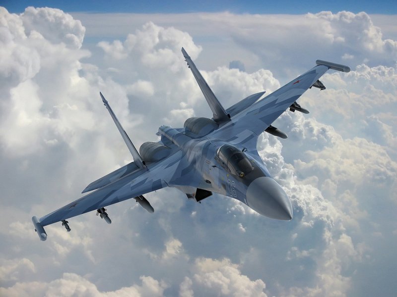 Су-35 реактивный самолёт