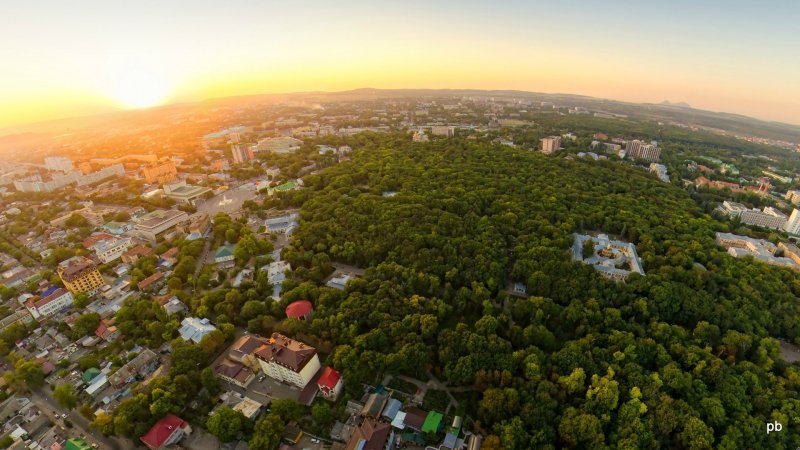 Ставропольский край Кисловодск парк вид сверху