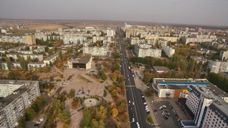 Город с дрона