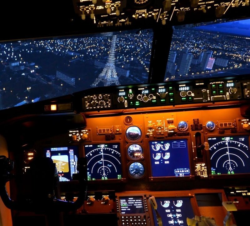 Boeing 737-300 кабина