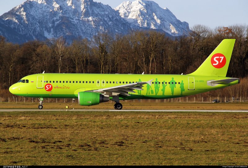 S7 a320 в Домодедово