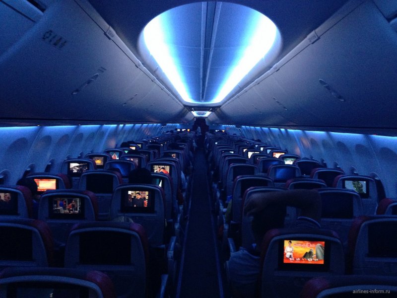 Кресла в самолете Боинг 737