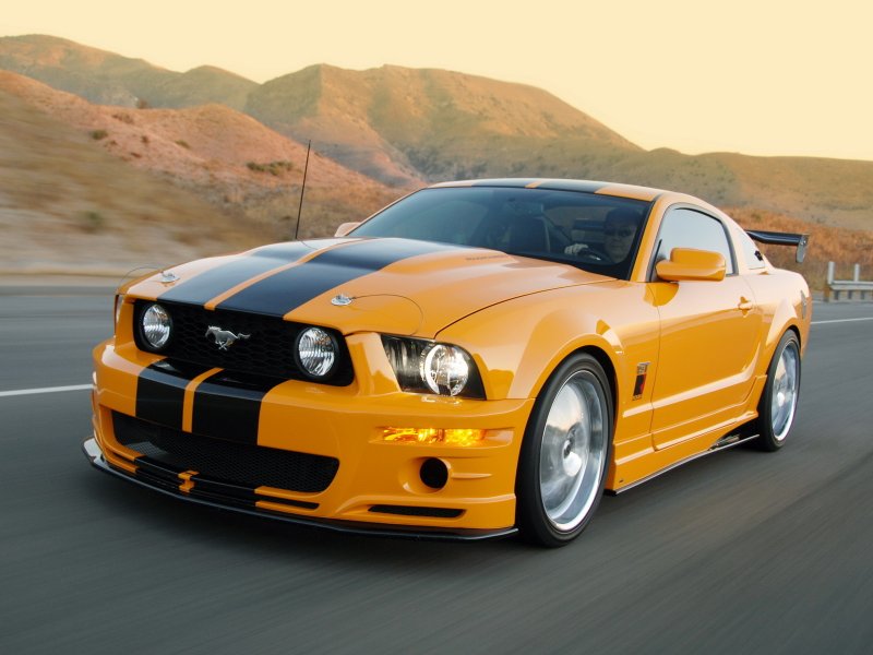 Ford Mustang gt500 Orange
