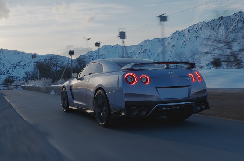 Nissan GTR 2018 4k
