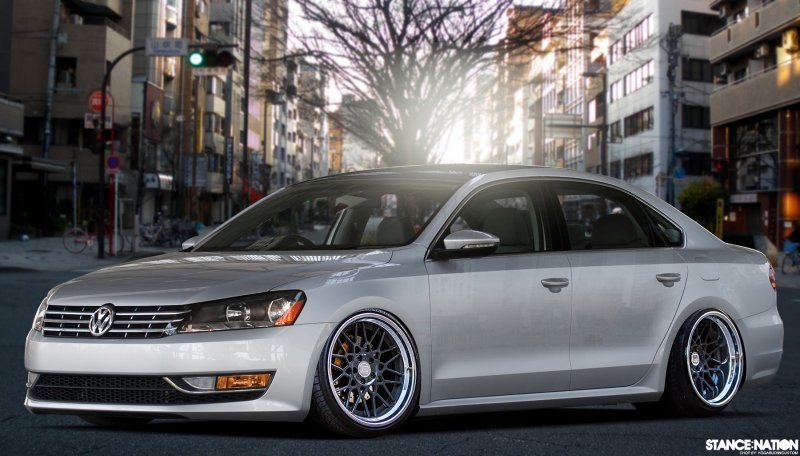 VW Passat b7 stance