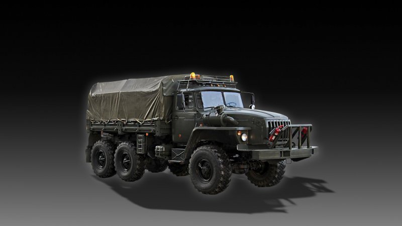 Урал-4320-19 на комбинированном ходу