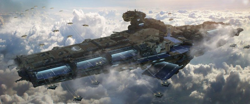 Sci Fi авианосец