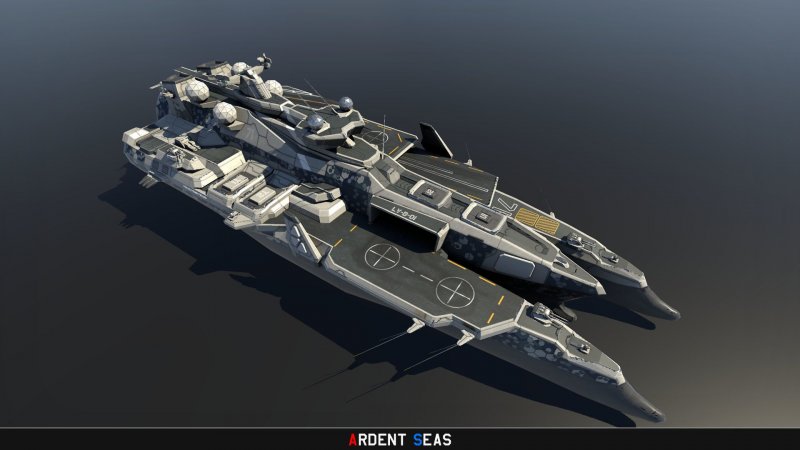 Космический корабль авианосец Sci Fi