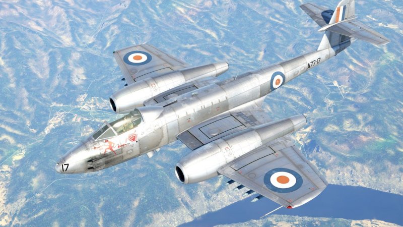 Самолет Gloster Meteor f8