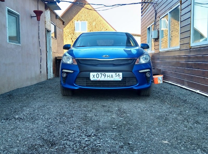 Kia Rio 4 Tuning голубой