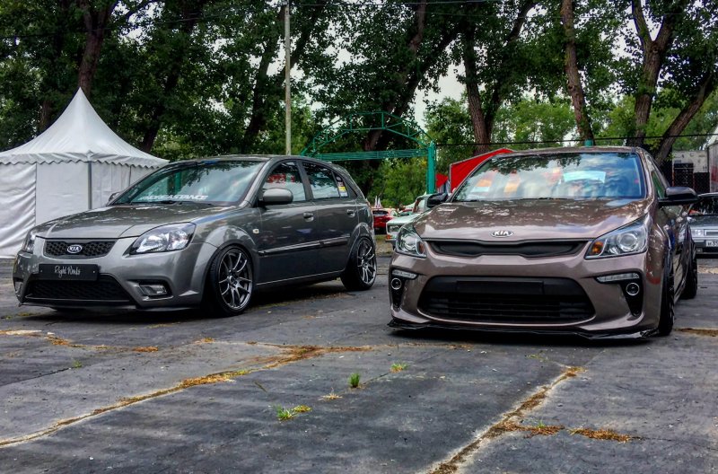 Kia Rio 4 stance