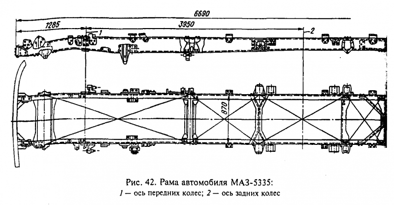 Рама МАЗ 5335